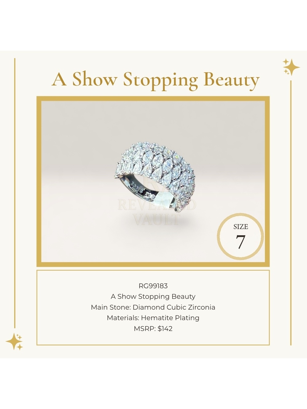 A Show Stopping Beauty - Size 7 - April Birthday 2025
